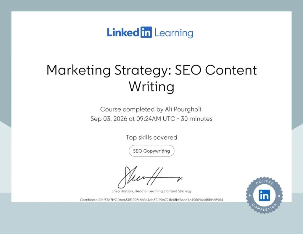 Marketing Strategy: SEO Content Writing